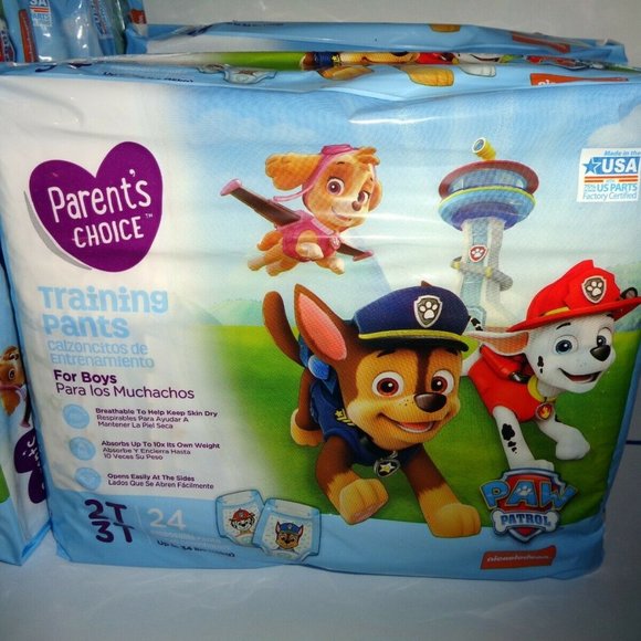 PARENTS CHOICE TRAINING PANTS BOYS 3T 4T PAW PATRO - Picture 1 of 3